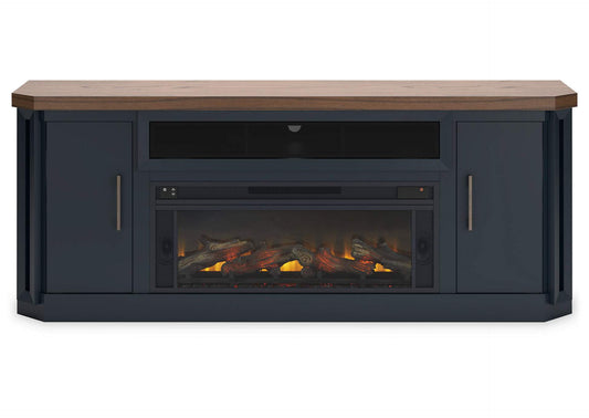 Landocken 83" TV Stand with Electric Fireplace