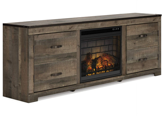 Trinell 72" TV Stand with Electric Fireplace