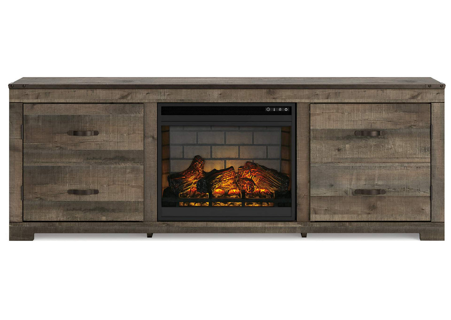 Trinell 72" TV Stand with Electric Fireplace