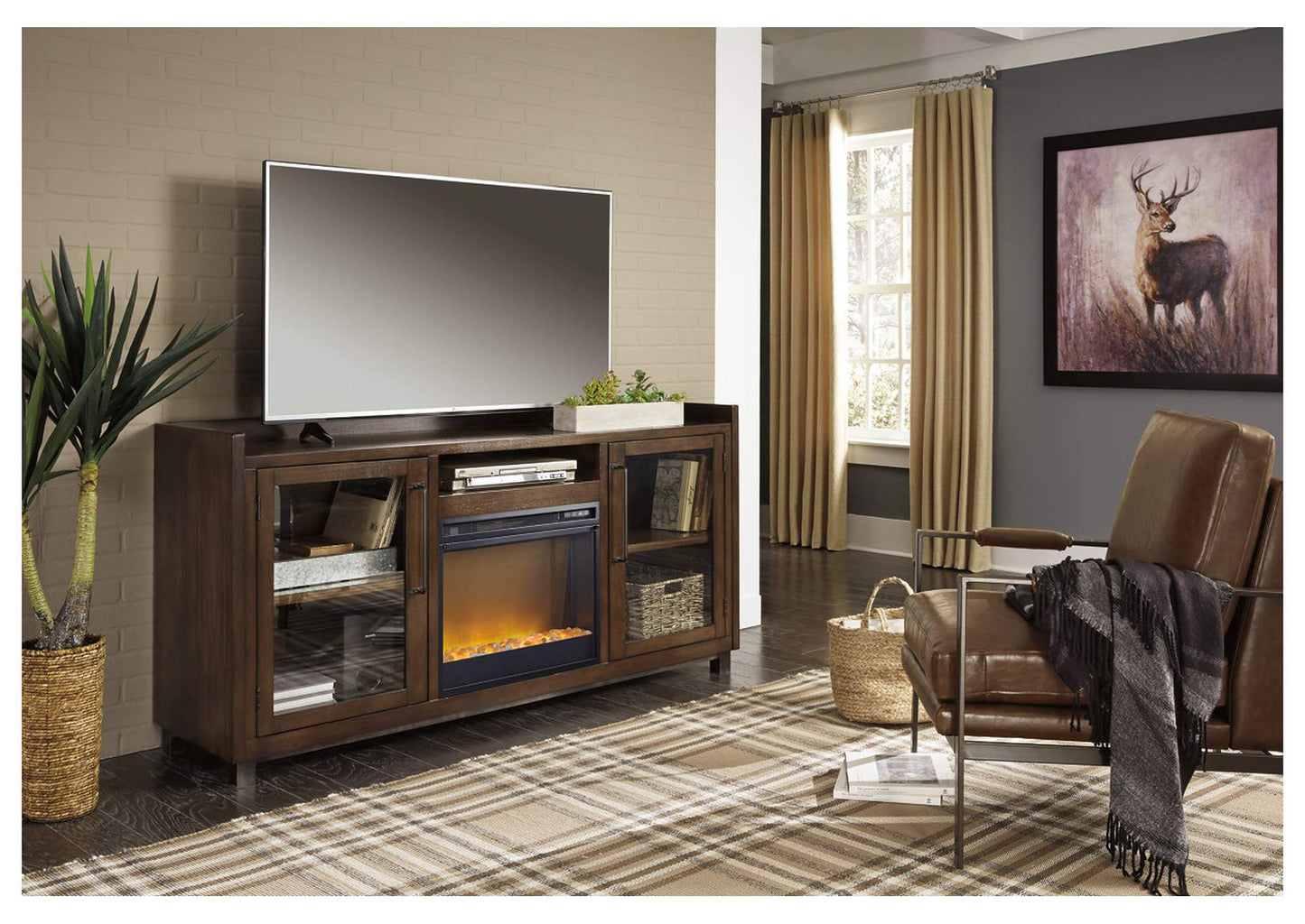 Starmore 70" TV Stand with Electric Fireplace