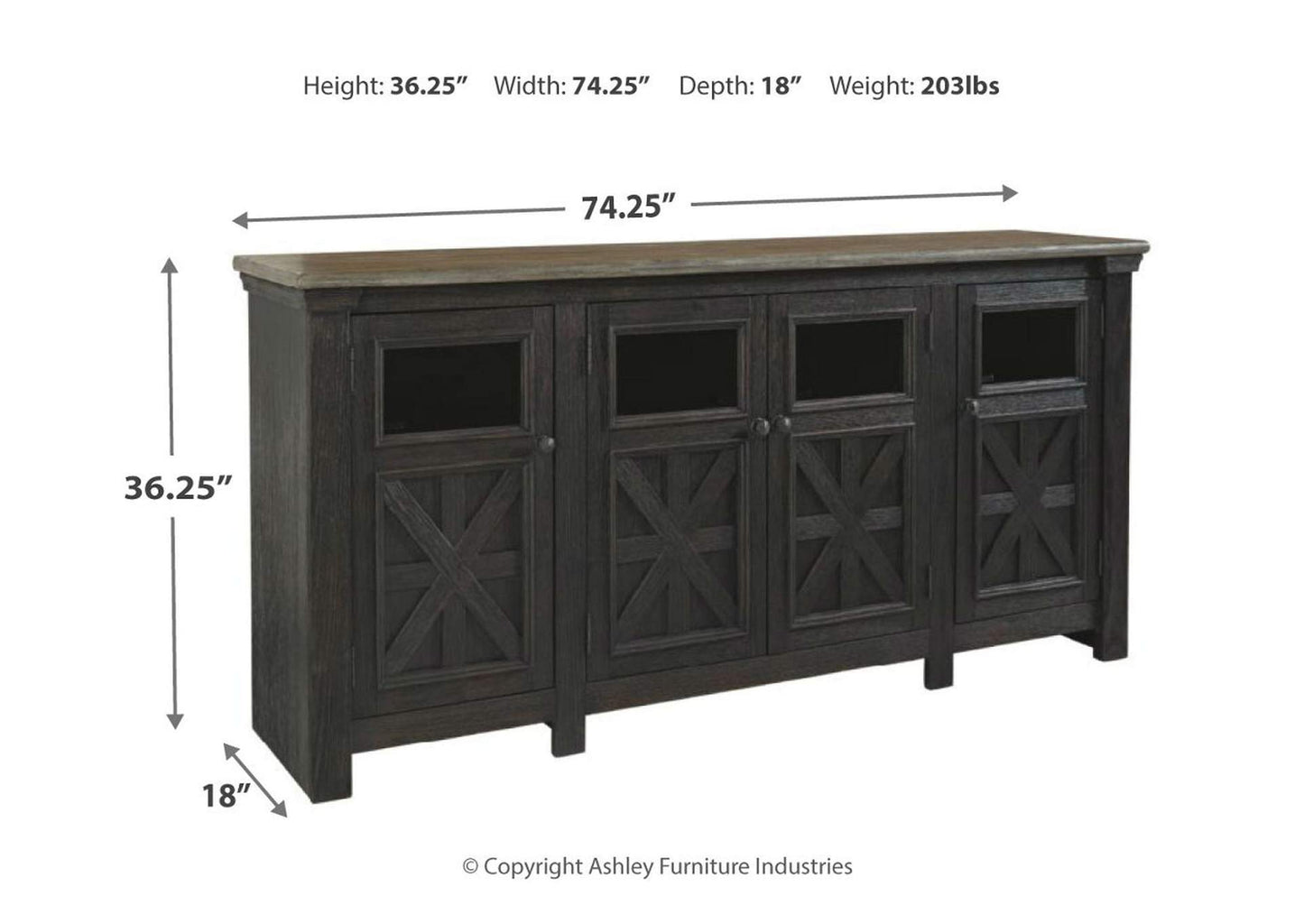 Tyler Creek 74" TV Stand