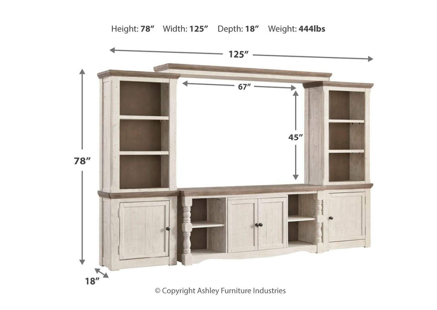 Havalance 4-Piece Entertainment Center