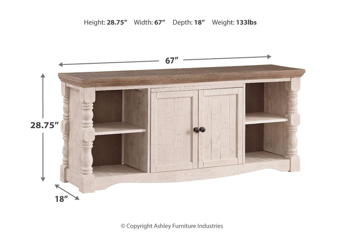 Havalance 67" TV Stand