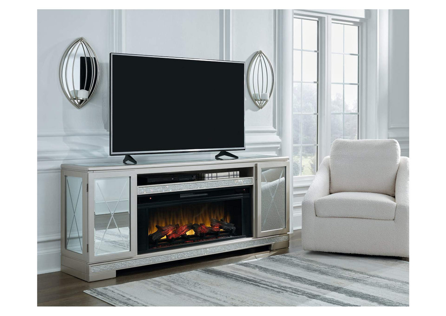 Flamory 72" TV Stand