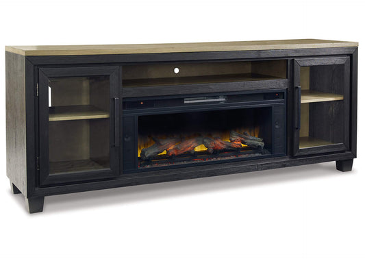 Foyland 83" TV Stand with Electric Fireplace